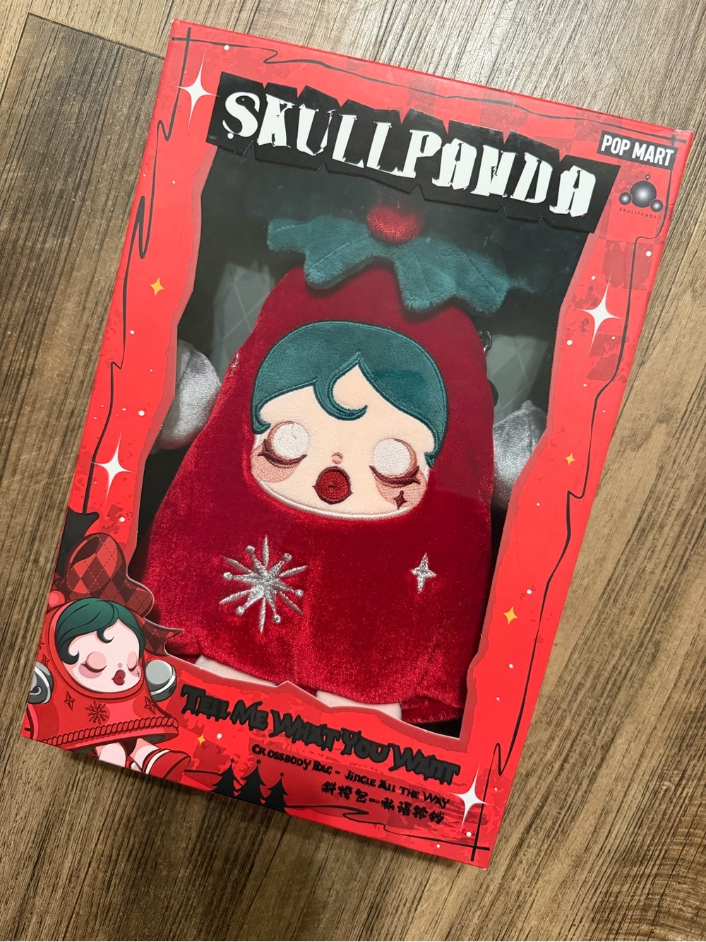 Skullpanda Red Holiday Plush by Pop Mart